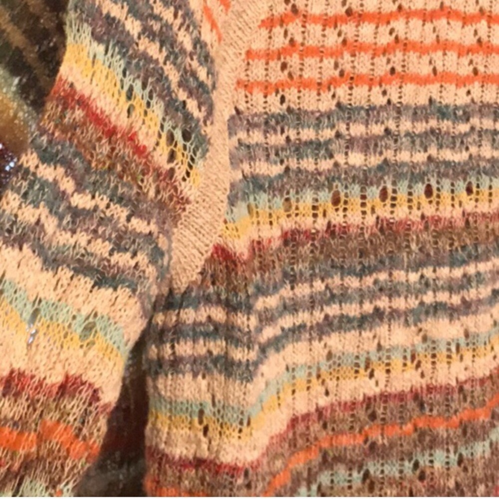 Free People colorful knot long sleeve sweater - Picture 7 of 7